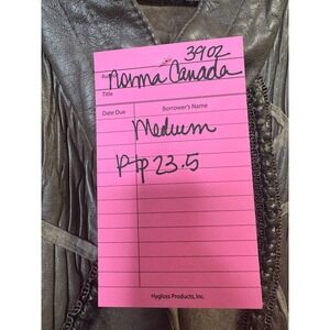 Norma Canada Leather Jacket Womens Medium Brown Excellent Mixed Texture Suede